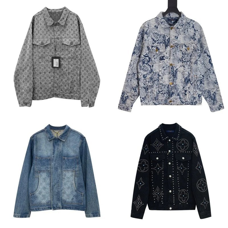 Kakobuy spreadsheet Louis Vuitton jackets - Louis Vuitton Collection of Four Denim Jackets with Monogram Patterns product image