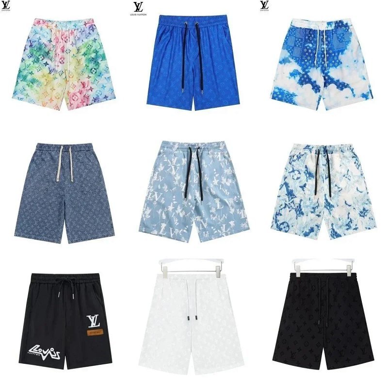 Kakobuy spreadsheet Louis Vuitton pants - Louis Vuitton Monogram and Graphic Print Casual Drawstring Shorts product image