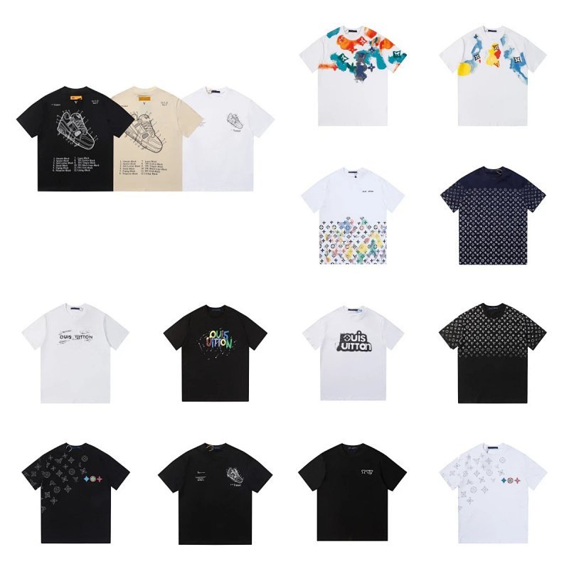Kakobuy spreadsheet Louis Vuitton t-shirts - Louis Vuitton Graphic Print Short-Sleeve T-shirt · Style 2035 product image