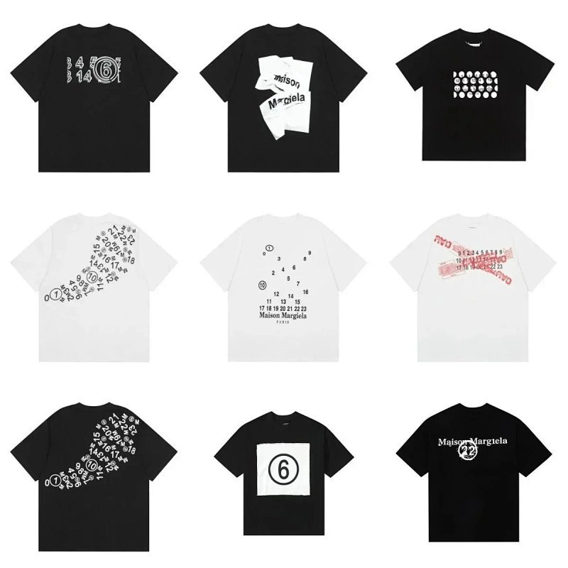 Kakobuy spreadsheet Maison Margiela t-shirts - Maison Margiela Numeric Graphic Print T-Shirt product image