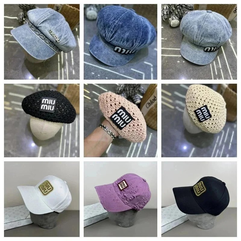 Kakobuy spreadsheet Miu Miu accessories - Miu Miu Logo Embroidered Cotton Baseball Cap product image