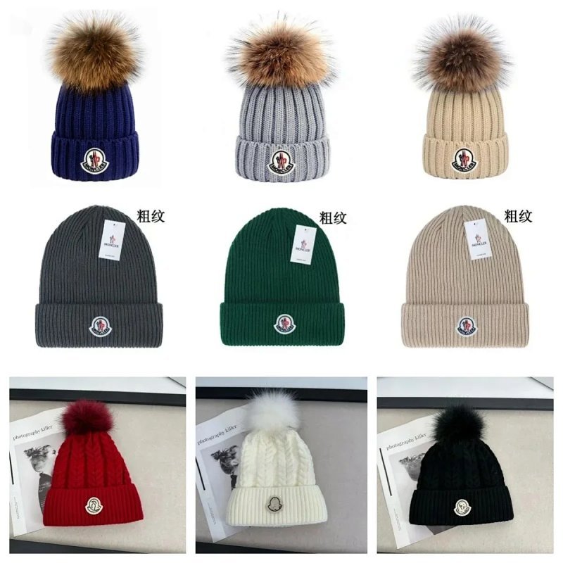 Kakobuy spreadsheet Moncler accessories - Moncler Ribbed and Cable Knit Beanie Hats product image