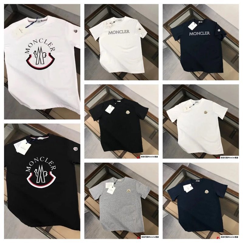 Kakobuy spreadsheet Moncler hoodies - Moncler Logo Print and Badge Crewneck T-Shirt product image