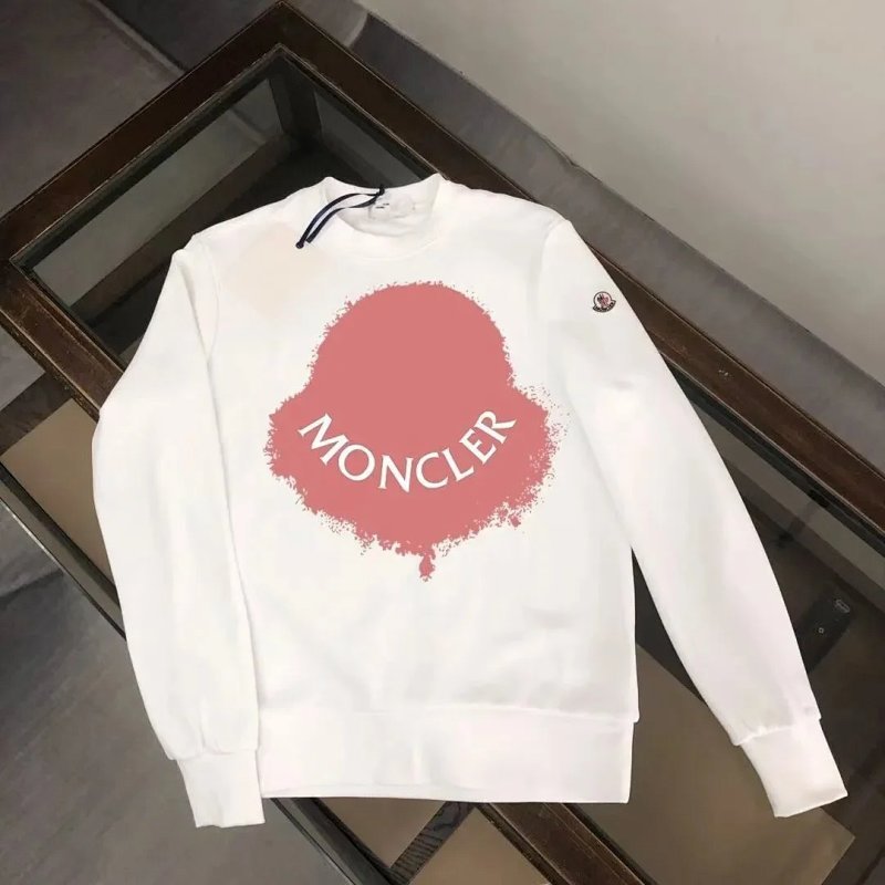 Kakobuy spreadsheet Moncler hoodies - Moncler Spray Logo Pink Print Crewneck Sweatshirt product image