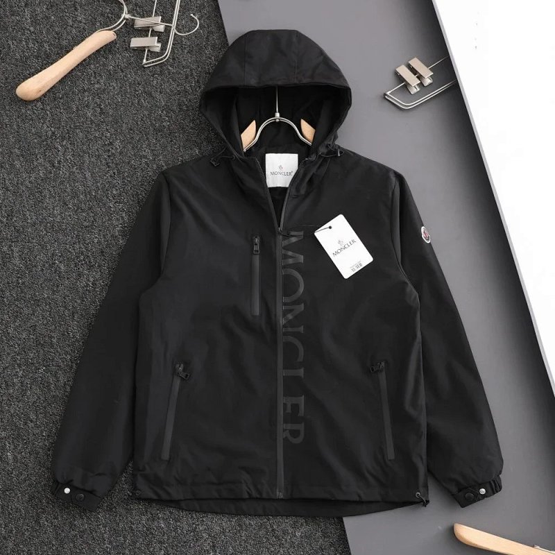 Kakobuy spreadsheet Moncler hoodies - Moncler Vertical Logo Print Hooded Windbreaker Jacket product image
