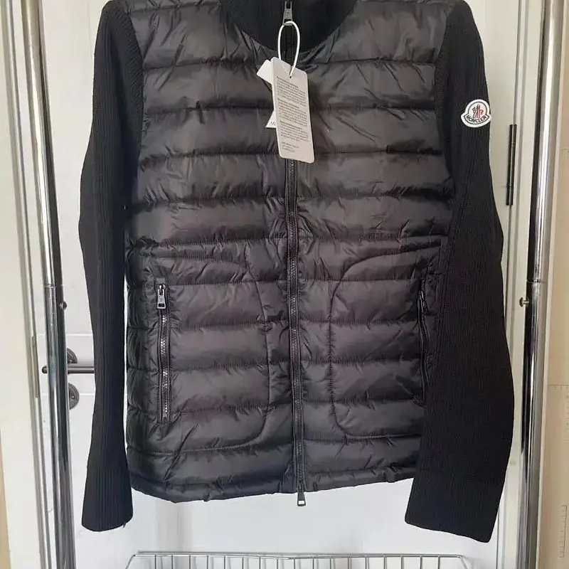Kakobuy spreadsheet Moncler jackets - Moncler black quilted puffer jacket with knit sleeves product image