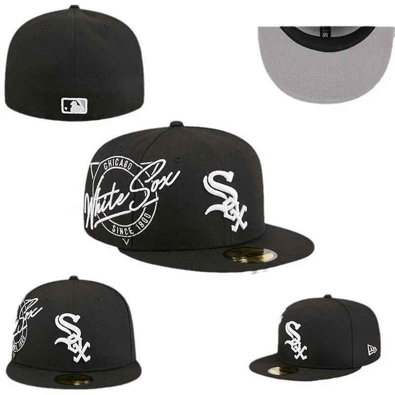 Kakobuy spreadsheet New Era headwear - New Era 59FIFTY Chicago White Sox Black Fitted Baseball Cap product image