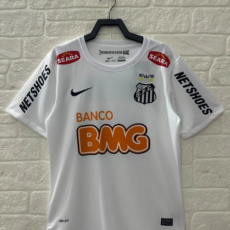 Kakobuy spreadsheet Nike jerseys - Nike 2012 Santos FC Commemorative Neymar Jr #11 White and Blue Soccer Jersey product image