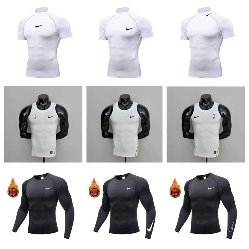 Kakobuy spreadsheet Nike accessories - Nike Black and White Athletic Compression Training Tops product image