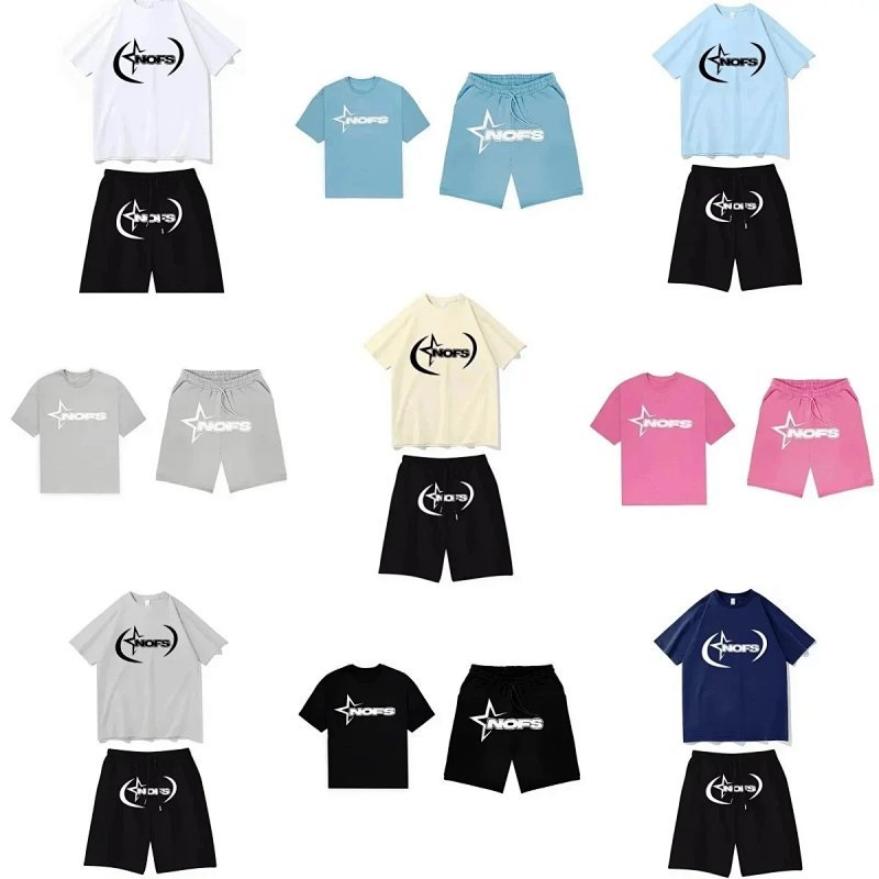 Kakobuy spreadsheet NOFS t-shirts - NOFS Star Graphic T-Shirt and Shorts Set product image