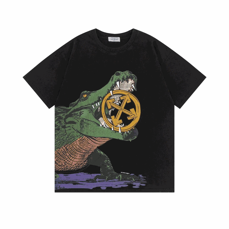 Kakobuy spreadsheet Off-White t-shirts - Off-White Crocodile Graphic Black T-Shirt product image