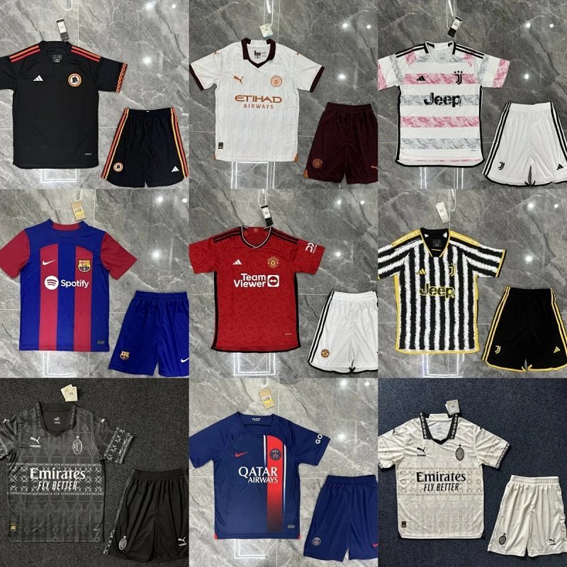 Kakobuy spreadsheet pants - 24-25 Season Multicolor Team Graphics Soccer Jersey and Shorts Set product image