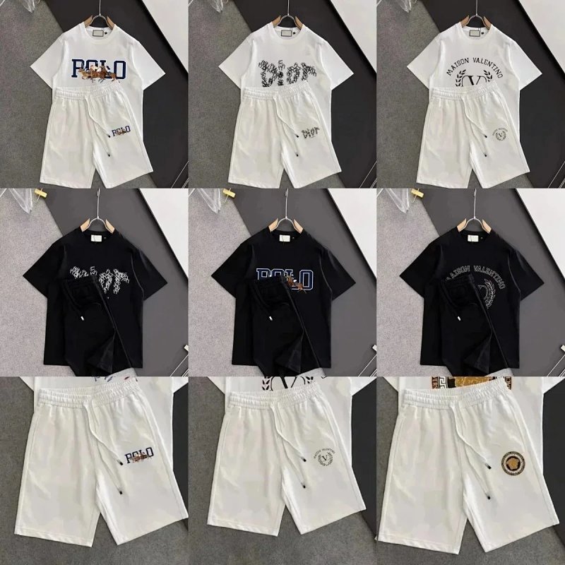 Kakobuy spreadsheet t-shirts - BY03 Graphic Print Short-Sleeve T-Shirt and Shorts Set product image