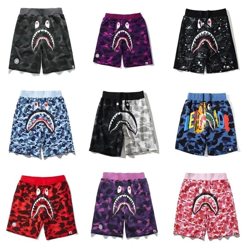 Kakobuy spreadsheet pants - Camo Shark Graphic Drawstring Shorts product image