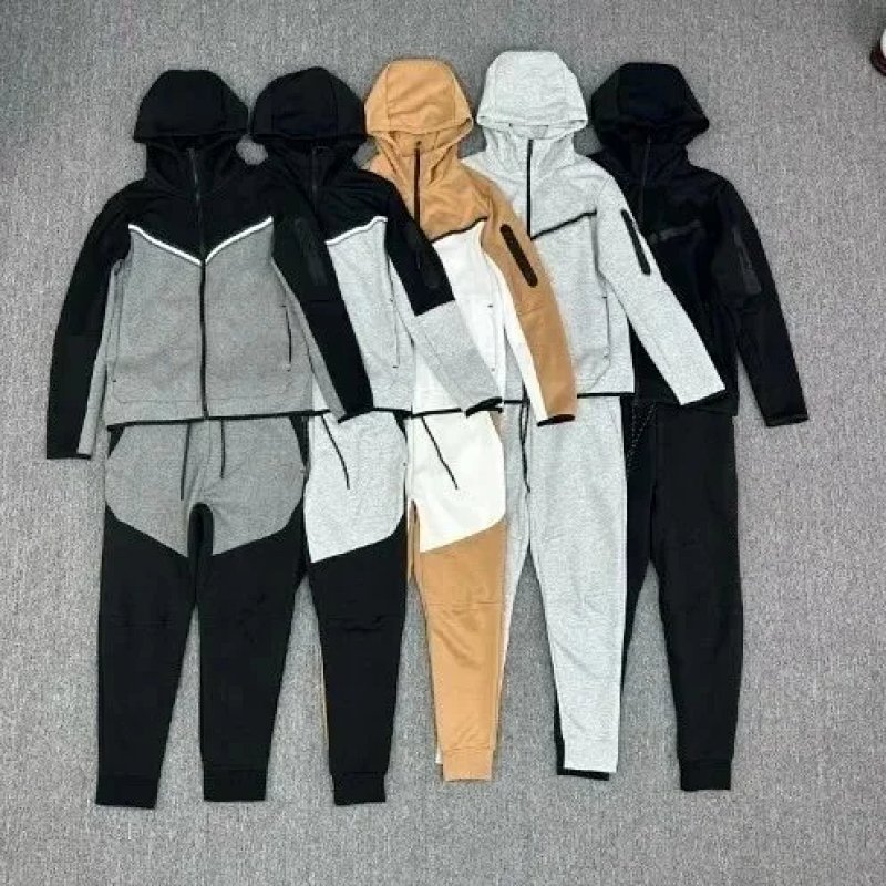 Kakobuy spreadsheet Nike tracksuits and sets - Nike Colorblock Hooded Jacket and Sweatpants Tracksuit Set product image