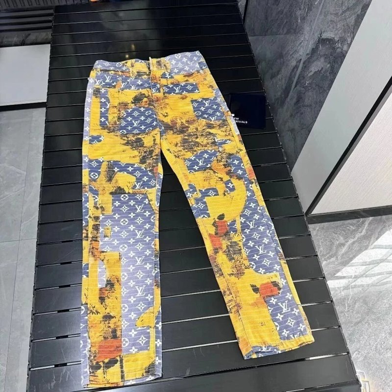 Kakobuy spreadsheet pants - Classic Fashion Graphic Print Denim Jeans product image