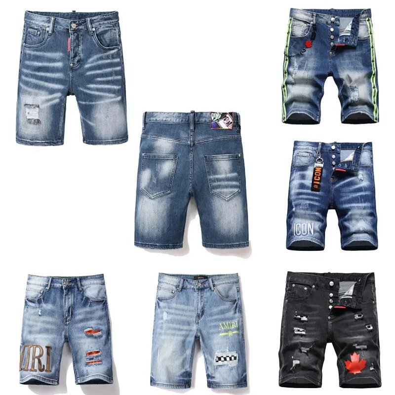 Kakobuy spreadsheet pants - Distressed Blue Denim Shorts product image