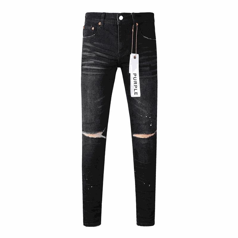 Kakobuy spreadsheet pants - Distressed Paint-Splattered Slim-Fit Jeans product image