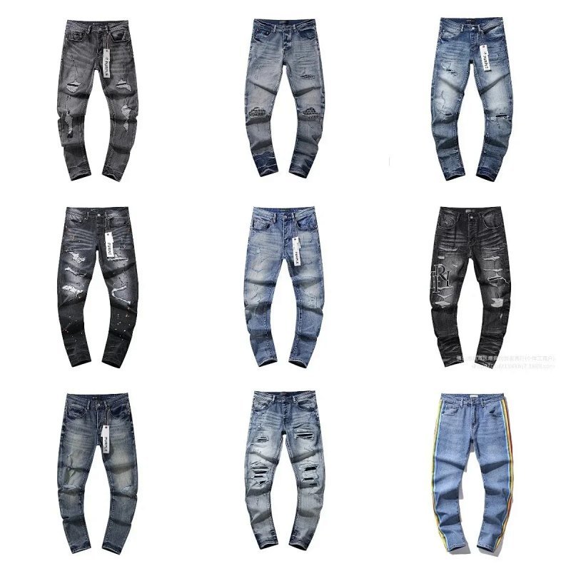 Kakobuy spreadsheet pants - Distressed Ripped Washed Denim Jeans product image