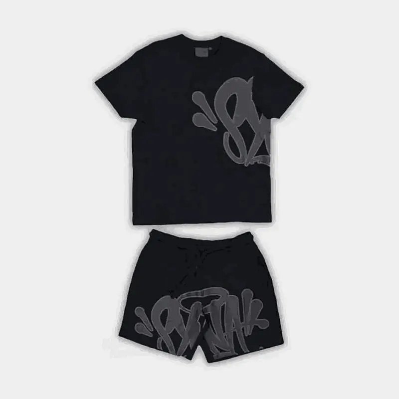 Kakobuy spreadsheet t-shirts - Graffiti Print T-Shirt and Shorts Set product image