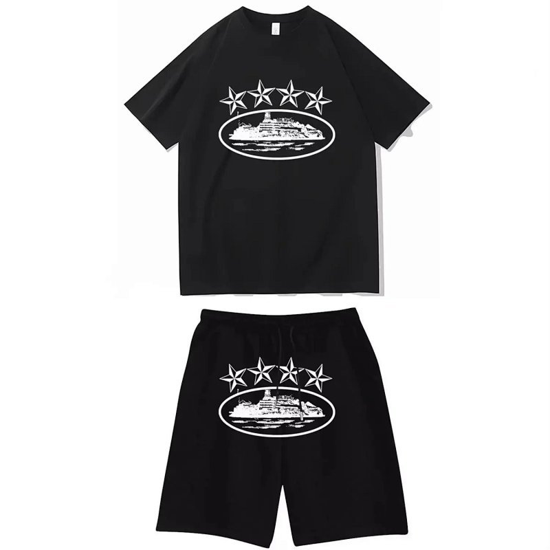 Kakobuy spreadsheet t-shirts - Graphic Print T-Shirt and Shorts Set product image
