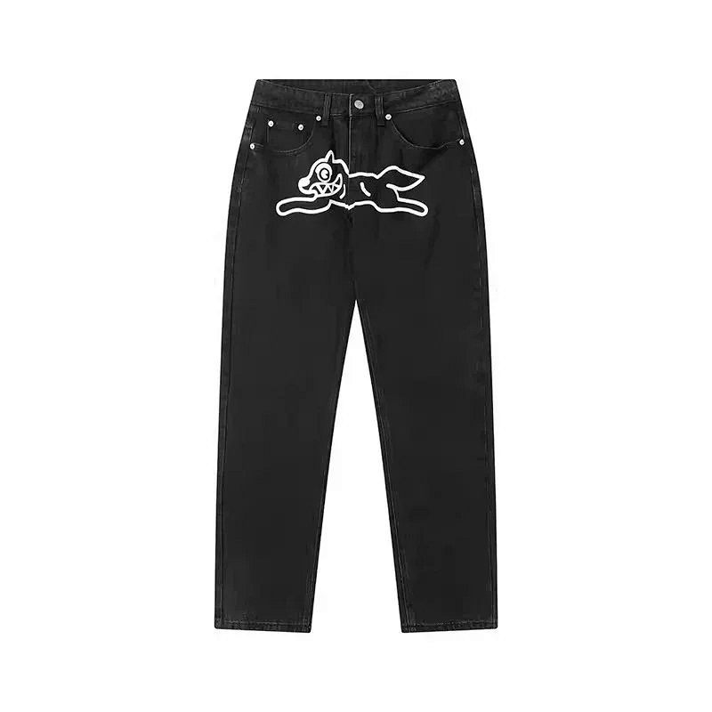 Kakobuy spreadsheet pants - Running Dog Graphic Print Denim Jeans product image