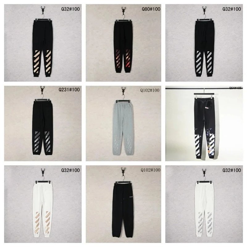 Kakobuy spreadsheet pants - Seeing Things Diagonal Stripe and Paint Splatter Casual Sweatpants product image
