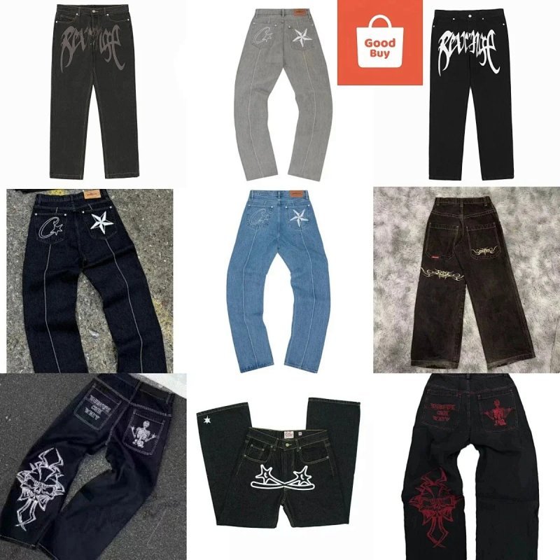 Kakobuy spreadsheet pants - Streetwear Graphic Denim Jeans product image