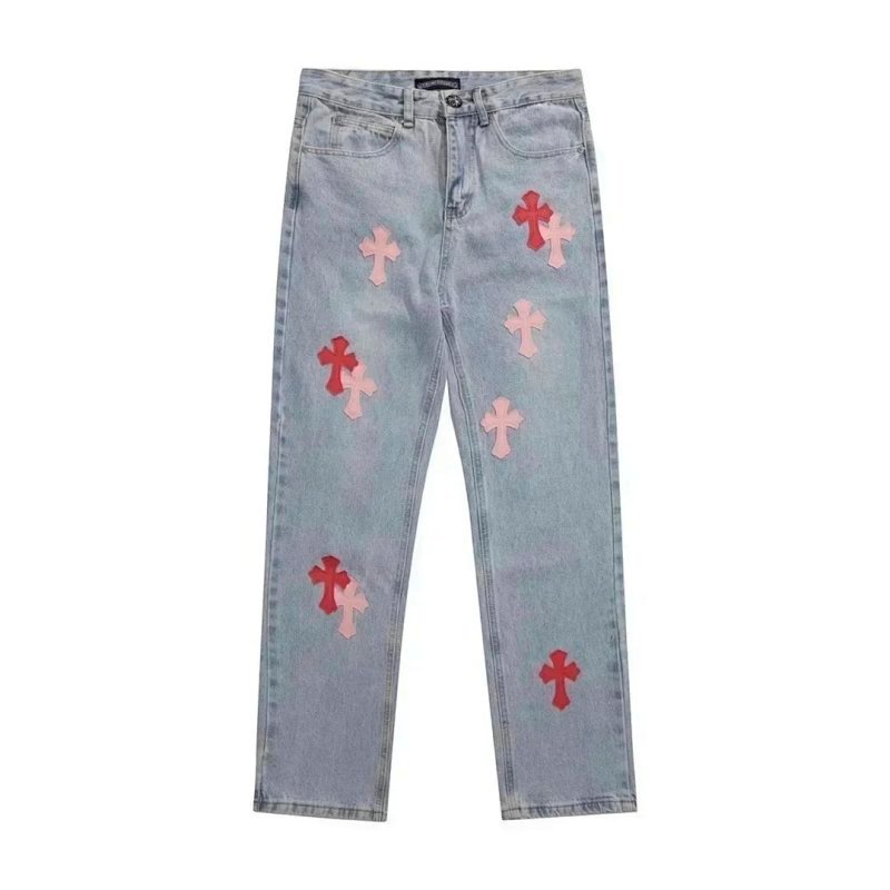 Kakobuy spreadsheet pants - Cross Patchwork Denim Jeans product image
