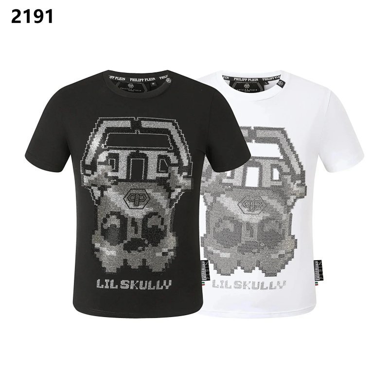 Kakobuy spreadsheet Philipp Plein t-shirts - Philipp Plein Rhinestone Graphic Print T-shirt product image