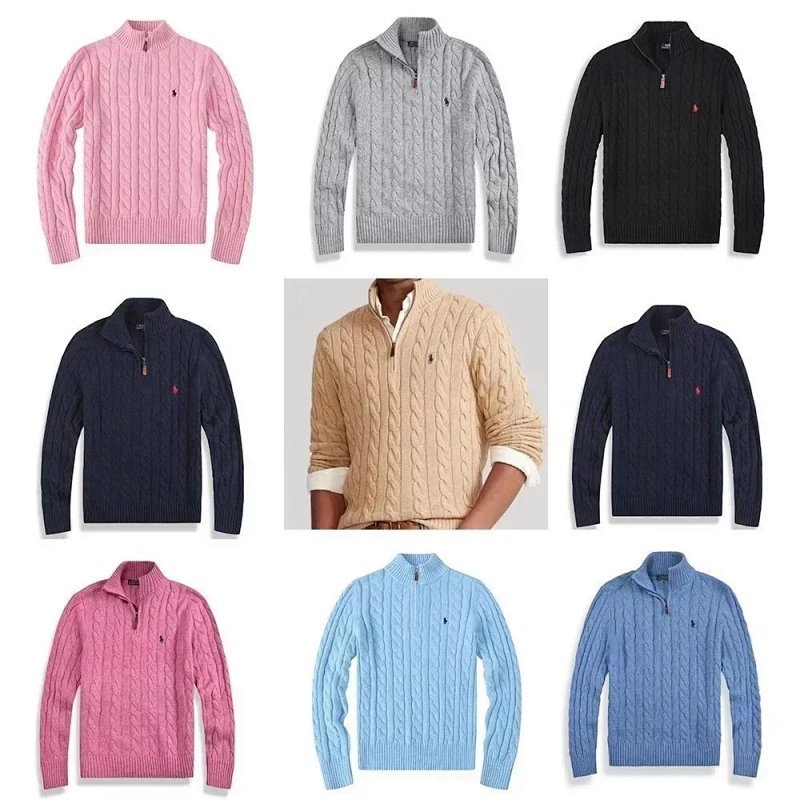 Kakobuy spreadsheet Polo Ralph Lauren accessories - Polo Ralph Lauren Cable-Knit Quarter-Zip Sweater product image