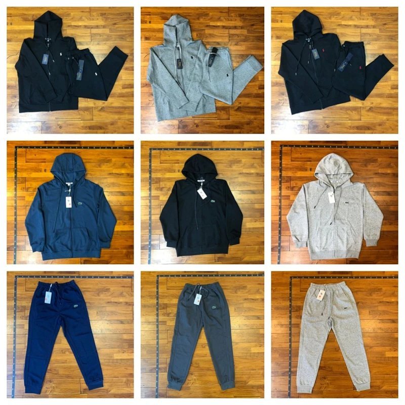 Kakobuy spreadsheet Polo Ralph Lauren tracksuits and sets - Polo Ralph Lauren Solid Color Zip-Up Hoodie and Sweatpants Tracksuit Set product image