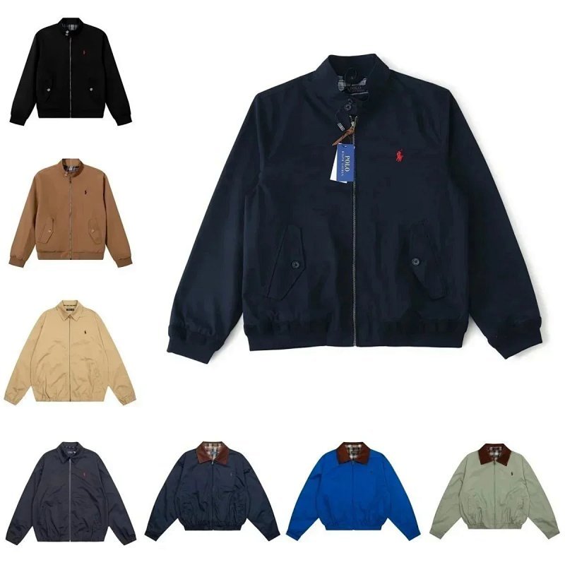 Kakobuy spreadsheet Polo Ralph Lauren jackets - Polo Ralph Lauren Solid Embroidered Pony Harrington Windbreaker Jacket product image