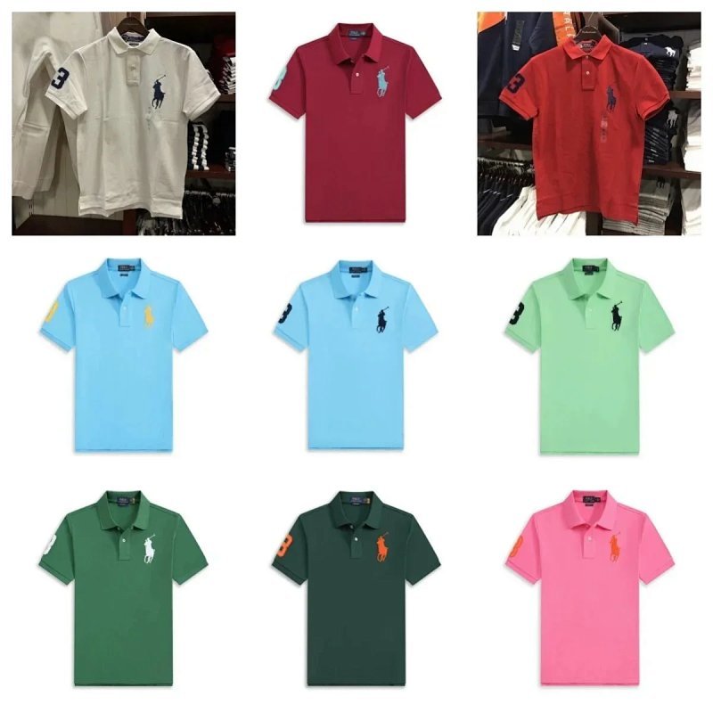 Kakobuy spreadsheet Polo Ralph Lauren t-shirts - Polo Ralph Lauren Big Pony Solid Cotton Polo Shirt product image