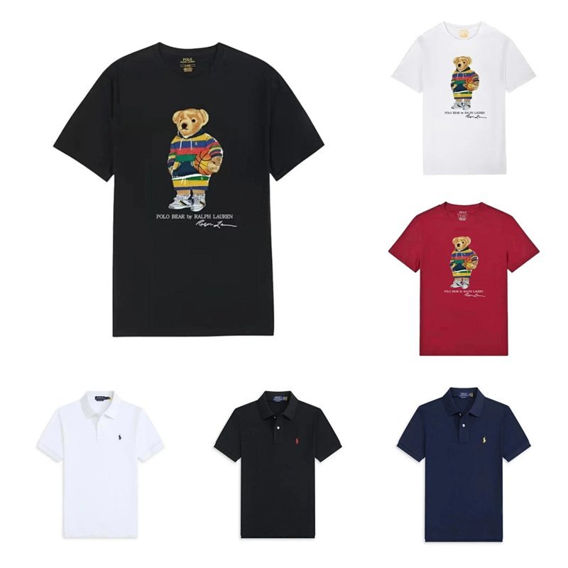 Kakobuy spreadsheet Polo Ralph Lauren accessories - Polo Ralph Lauren Polo Bear Multicolor Graphic and Solid Short-Sleeve Shirts product image