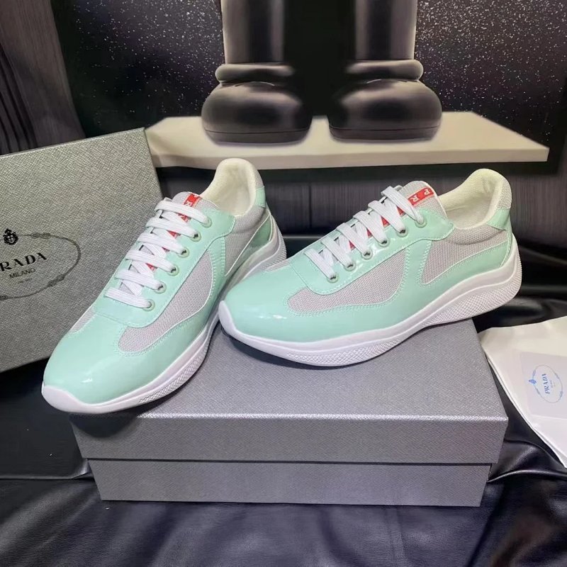 Kakobuy spreadsheet Prada shoes - Prada Patent Leather and Mesh Sneakers product image
