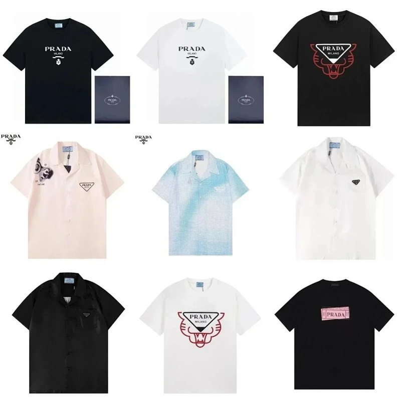 Kakobuy spreadsheet Prada t-shirts - Prada Graphic Logo Print Short-Sleeved T-Shirt product image