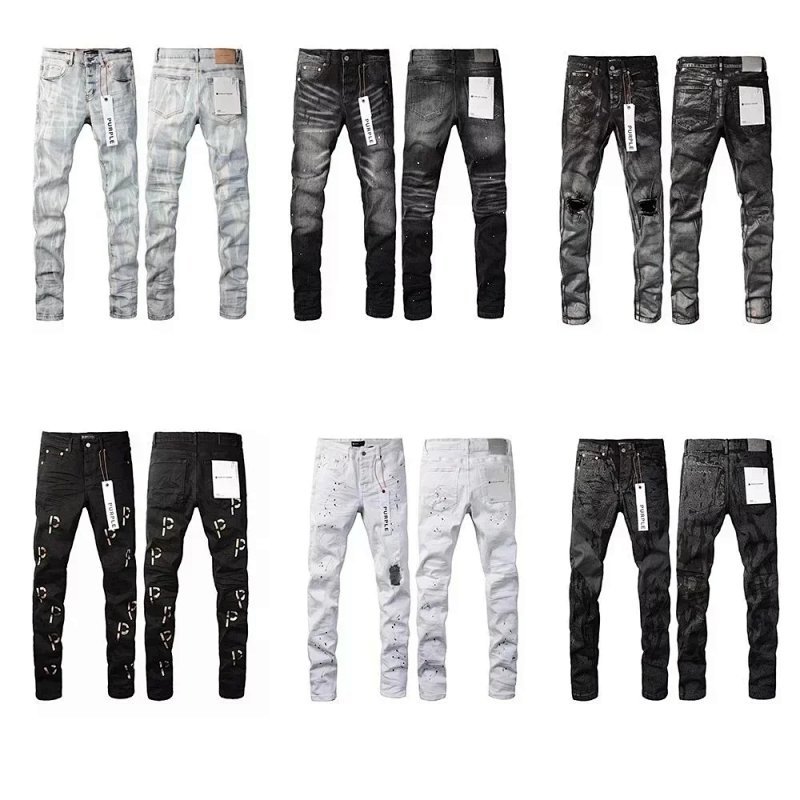 Kakobuy spreadsheet Purple Brand pants - Purple Brand Slim Fit Distressed and Printed Jeans product image
