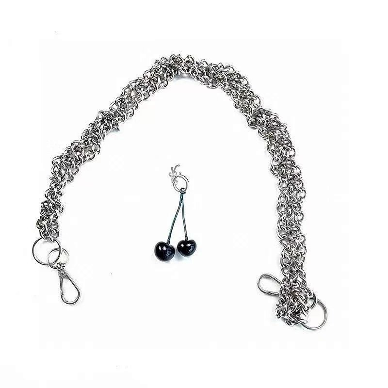 Kakobuy spreadsheet Raf Simons pants - Raf Simons Cherry Charm Silver-Tone Metal Pants Chain product image