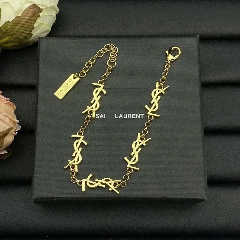 Kakobuy spreadsheet Saint Laurent accessories - Saint Laurent Monogram Gold-Tone Chain Bracelet product image