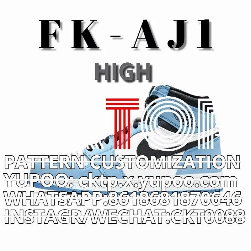 Kakobuy spreadsheet shoes - AJ1 High Blue and White High-Top Sneakers product image