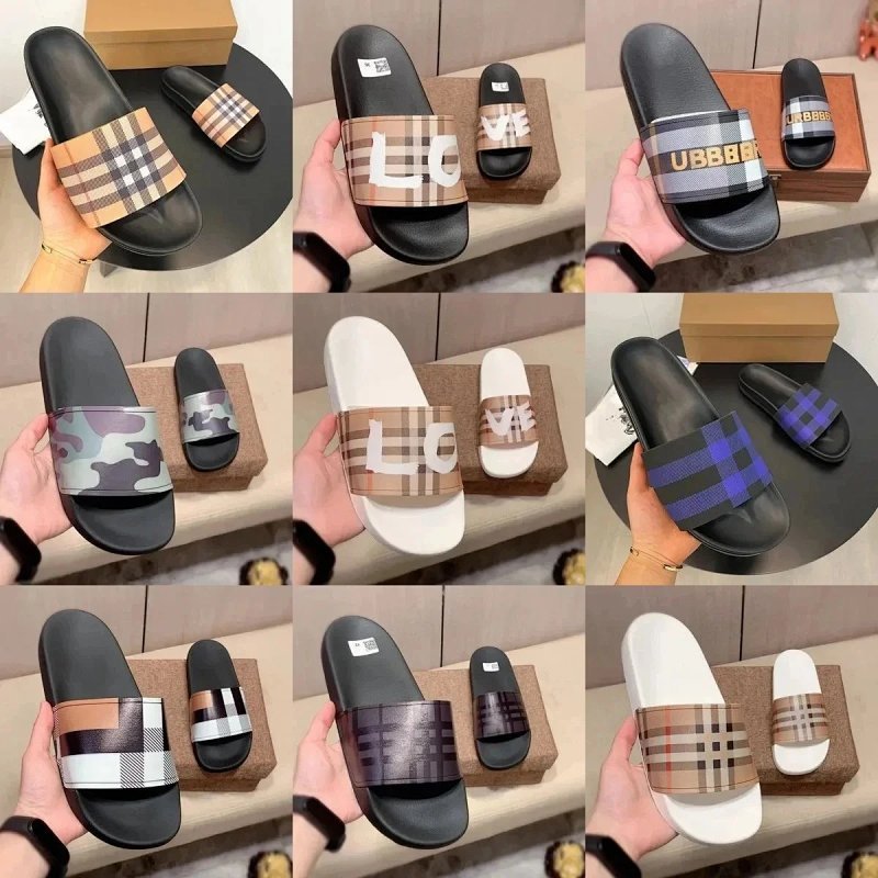 Kakobuy spreadsheet shoes - LX14 Plaid and Camouflage Slide Sandals product image