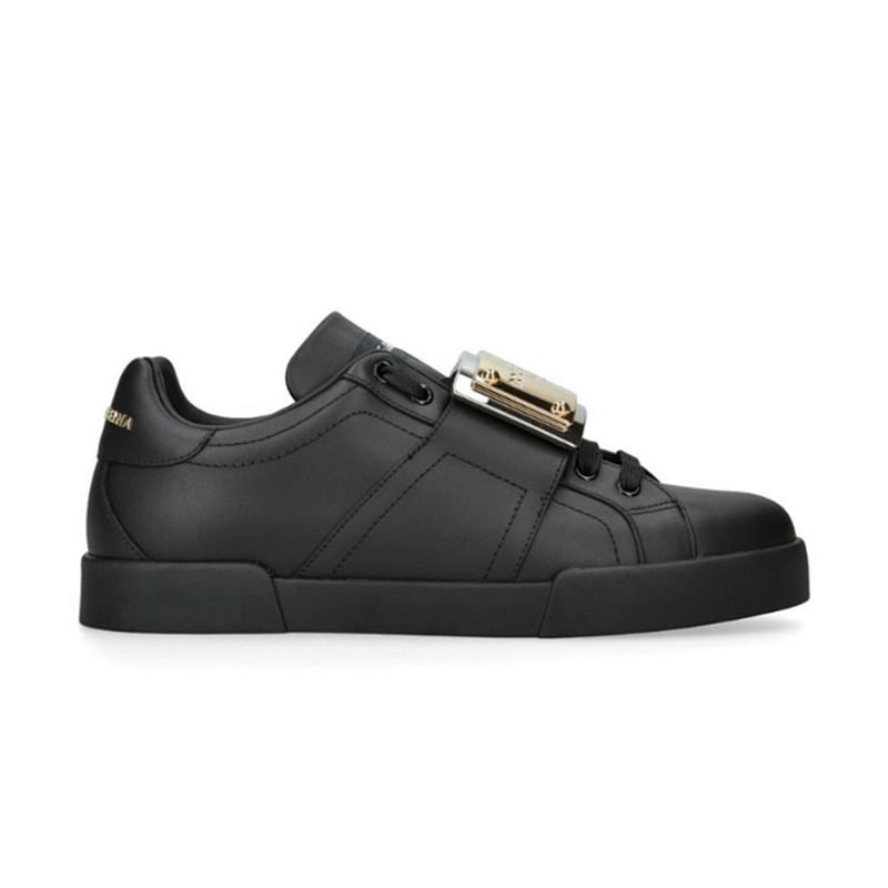 Kakobuy spreadsheet shoes - Portofino Buckle Black Leather Sneakers product image