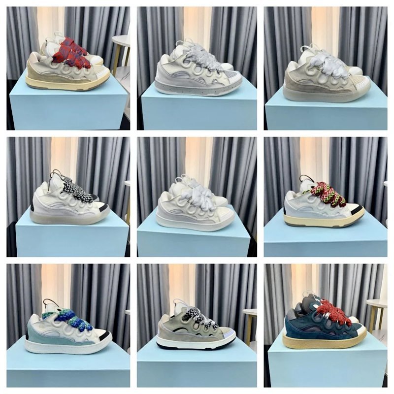 Kakobuy spreadsheet shoes - RE-1 Curb-Style Multicolor Chunky Platform Sneakers product image