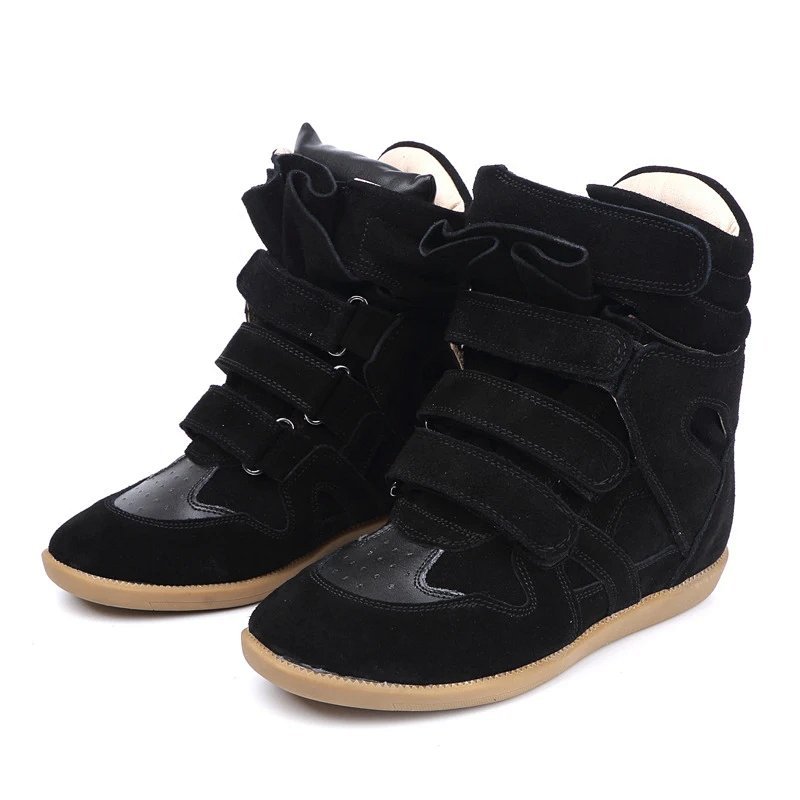 Kakobuy spreadsheet shoes - Suede and Leather Velcro Strap Wedge Sneakers product image