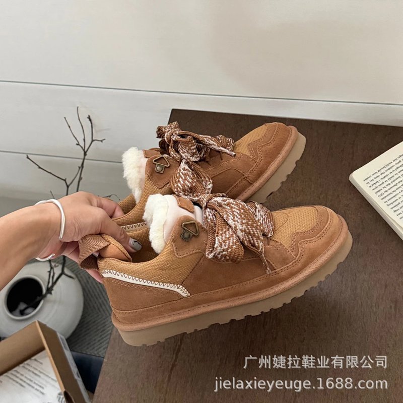Kakobuy spreadsheet shoes - Women's Lace-Up Wool-Lined Low-Top Snow Boots product image