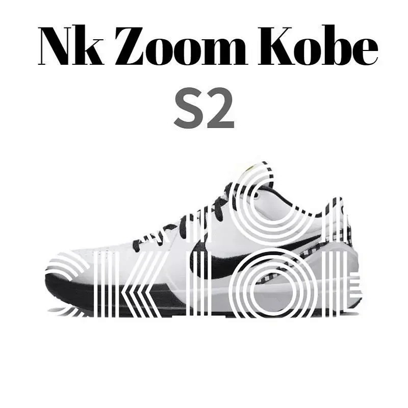 Kakobuy spreadsheet shoes - Zoom Kobe S2 White and Black Basketball Shoes product image
