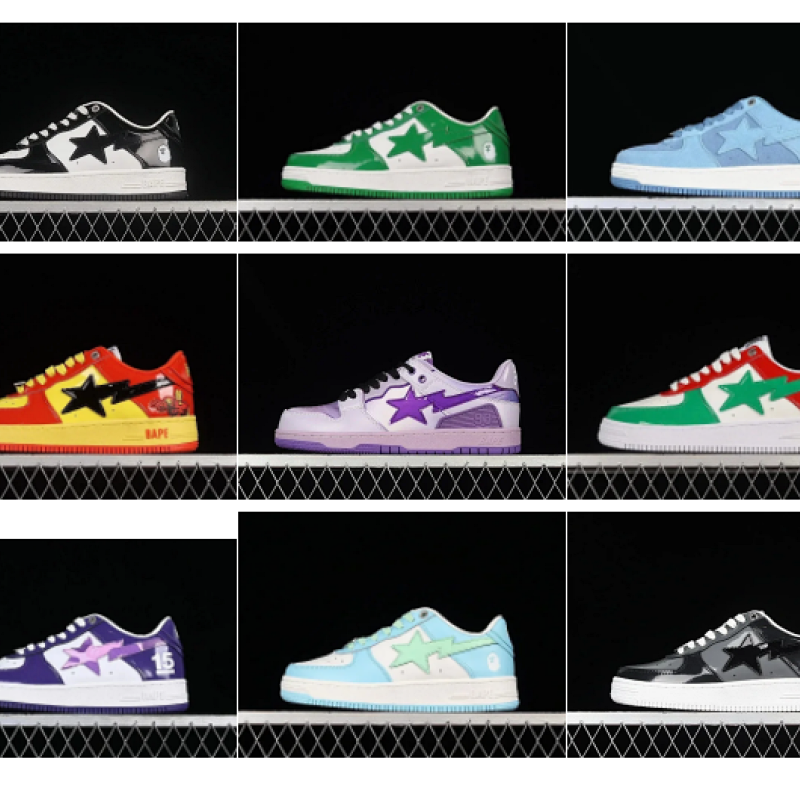 Kakobuy spreadsheet shoes - 日常男女通用款板鞋漆皮星星休闲鞋 product image