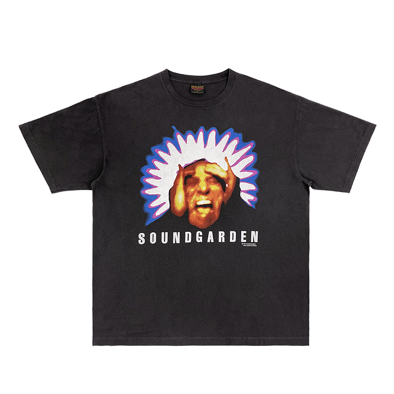 Kakobuy spreadsheet Soundgarden t-shirts - Soundgarden Spoonman Washed Black Graphic T-shirt product image