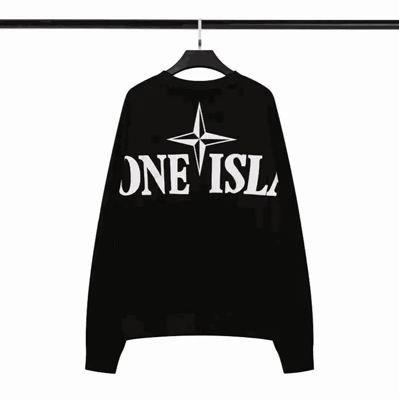 Kakobuy spreadsheet Stone Island hoodies - Stone Island Black Back Graphic Logo Crewneck Sweatshirt product image